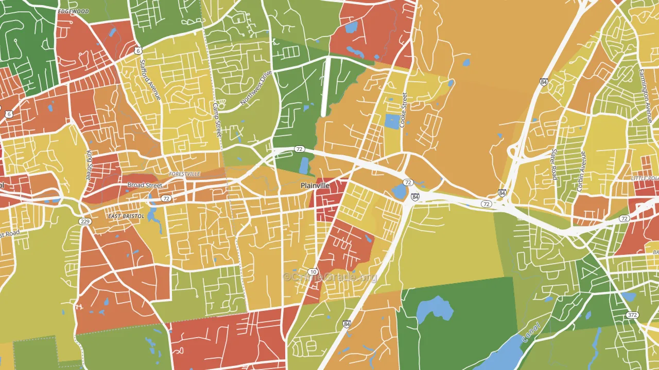 06062, CT Map of Drug-Related Crime Rates