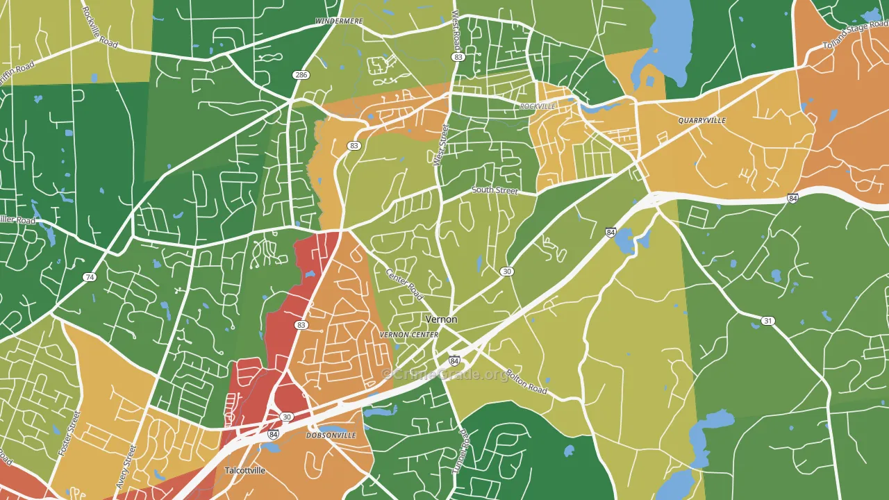 06066, CT Map of Drug-Related Crime Rates