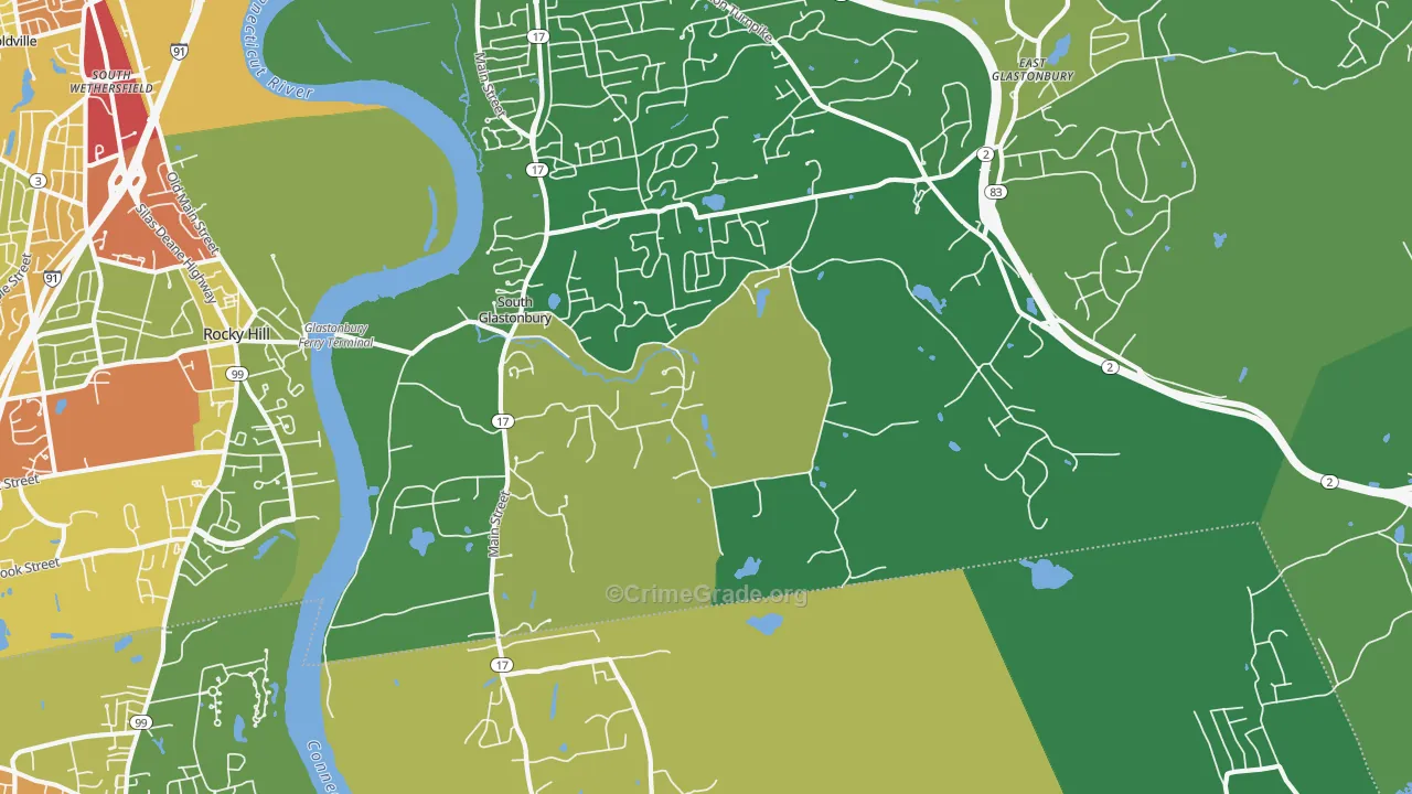 06073, CT Map of Drug-Related Crime Rates