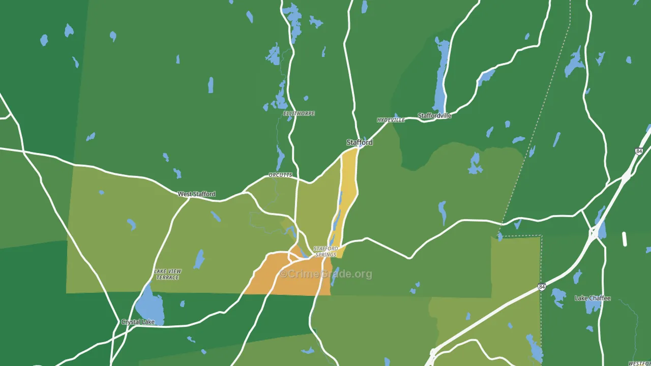 06076, CT Map of Drug-Related Crime Rates