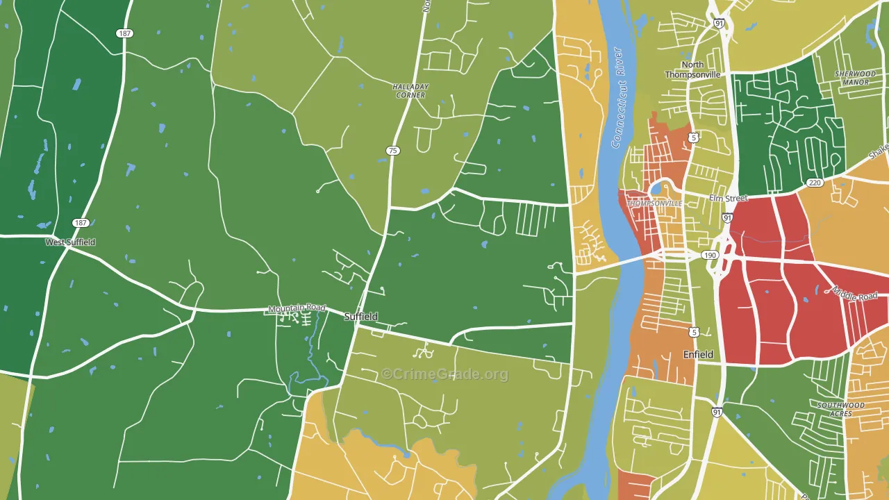 06078, CT Map of Drug-Related Crime Rates