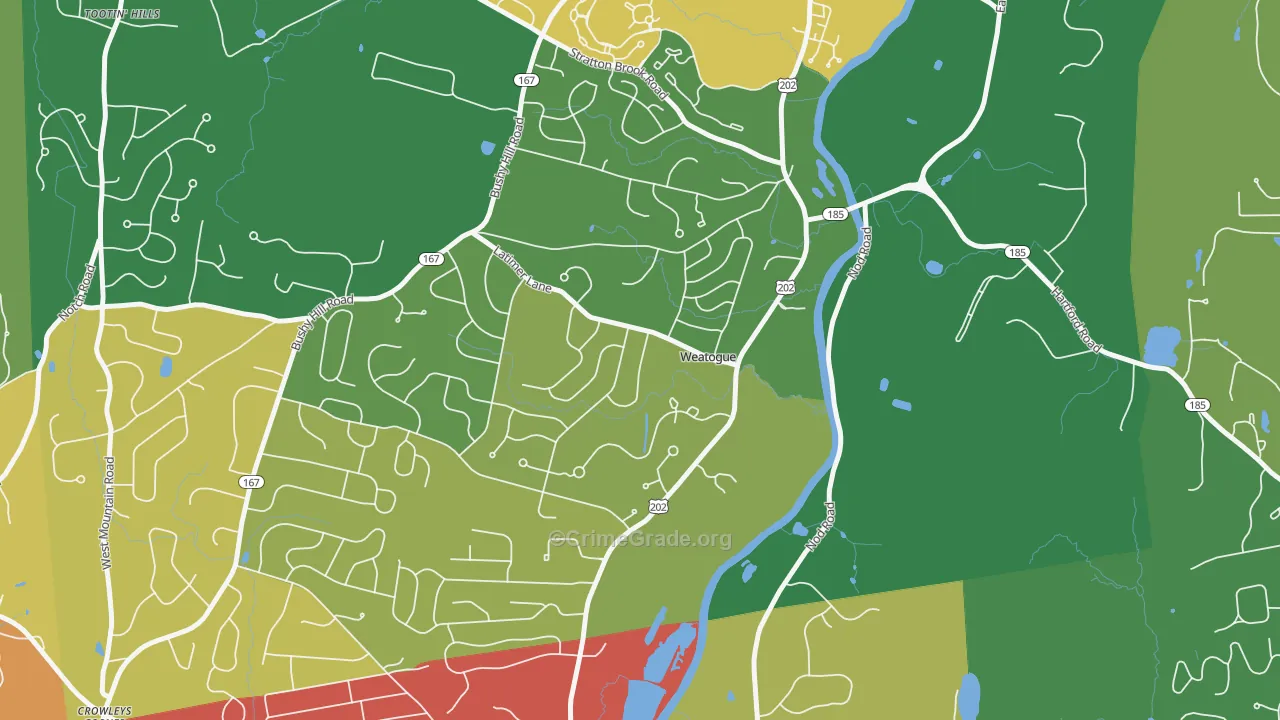 06089, CT Map of Drug-Related Crime Rates
