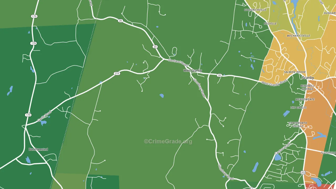 06090, CT Map of Drug-Related Crime Rates