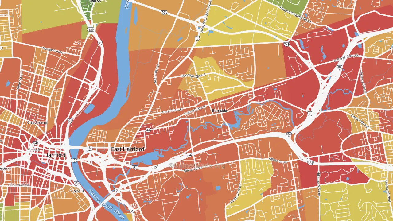 06108, CT Map of Drug-Related Crime Rates