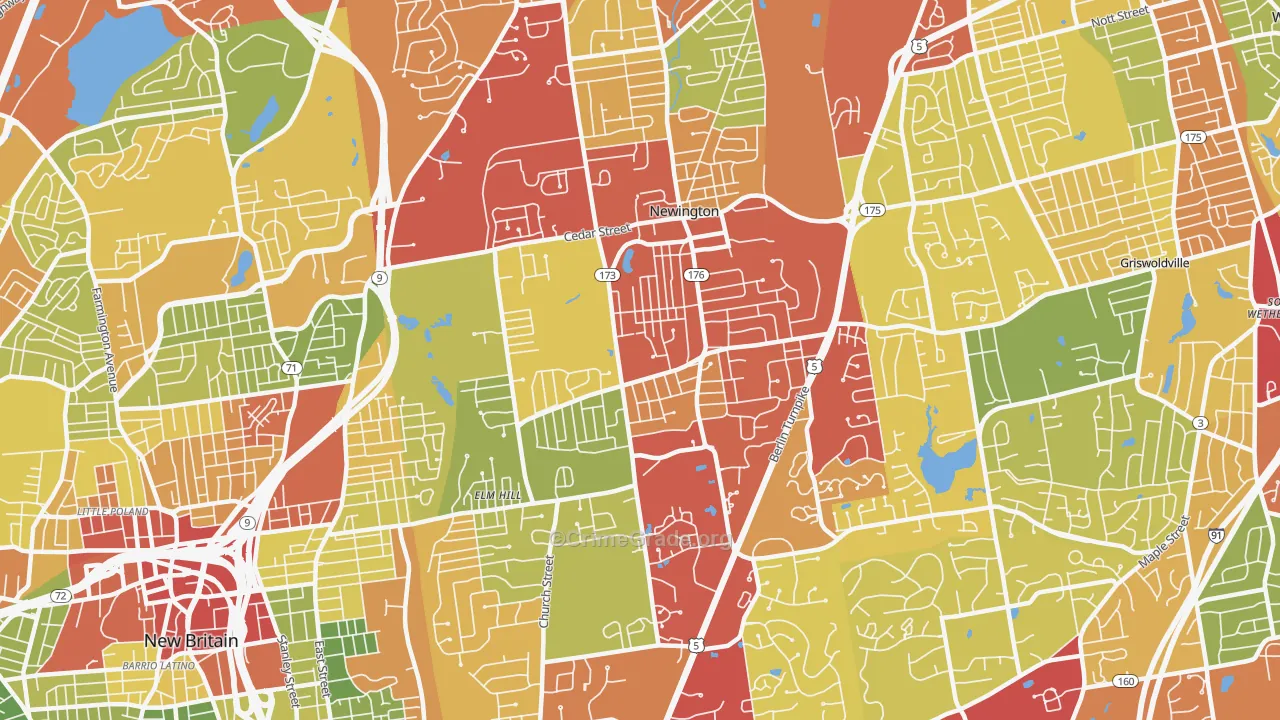 06111, CT Map of Drug-Related Crime Rates