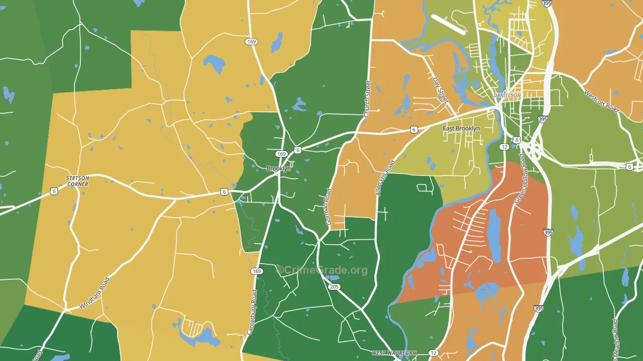 06234, CT Map of Drug-Related Crime Rates