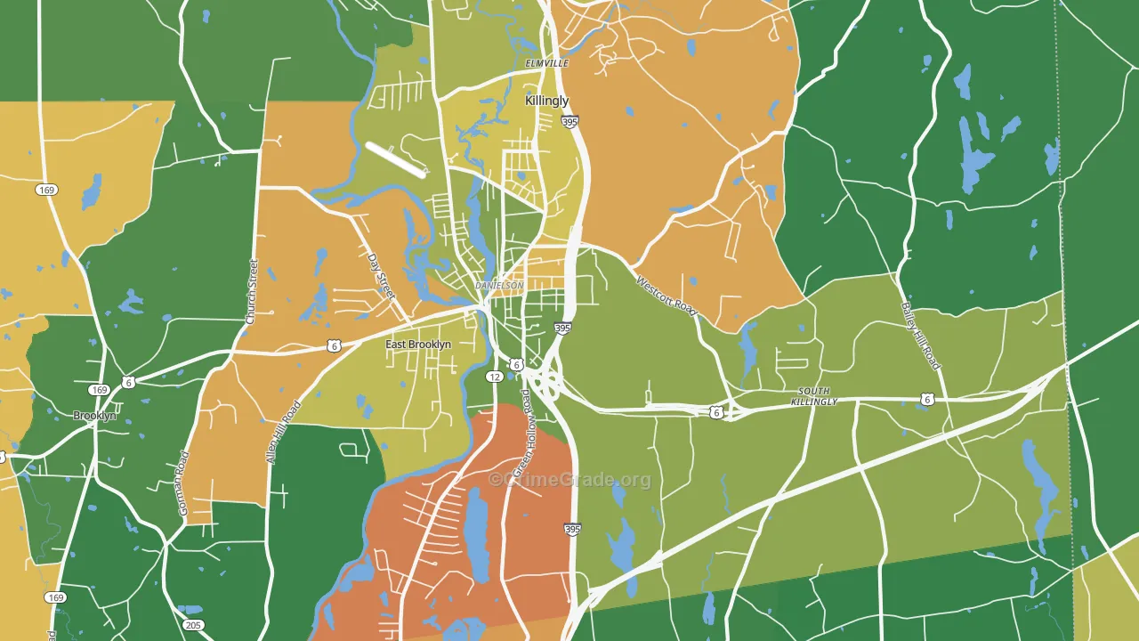 06239, CT Map of Drug-Related Crime Rates