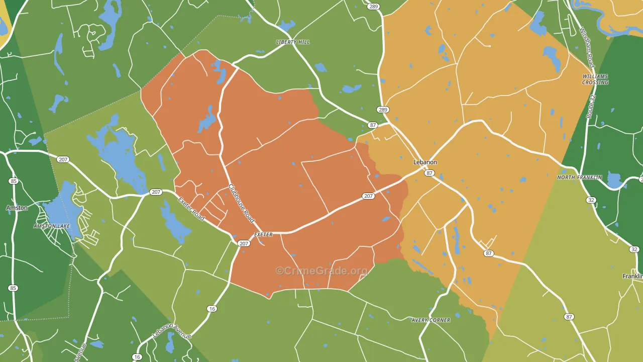 06249, CT Map of Drug-Related Crime Rates
