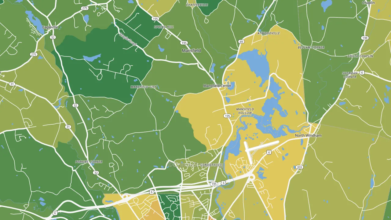 06250, CT Map of Drug-Related Crime Rates