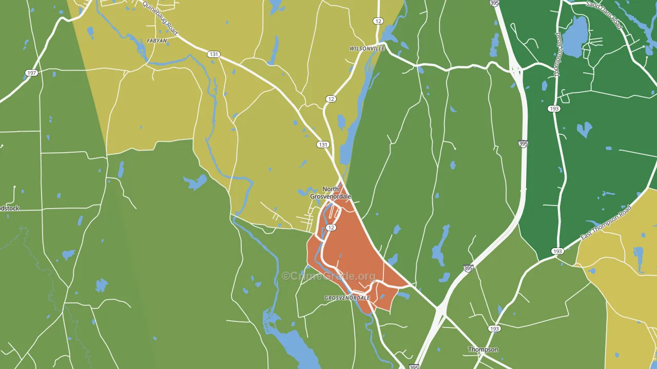 06255, CT Map of Drug-Related Crime Rates