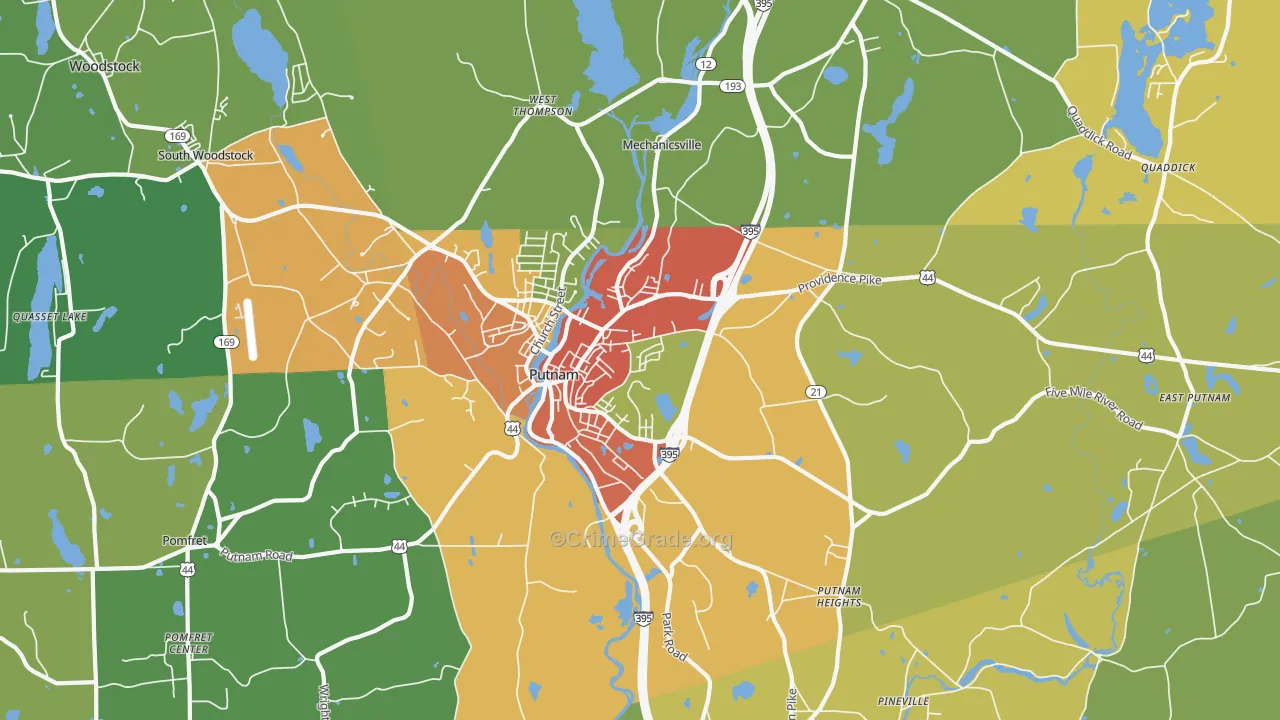 06260, CT Map of Drug-Related Crime Rates