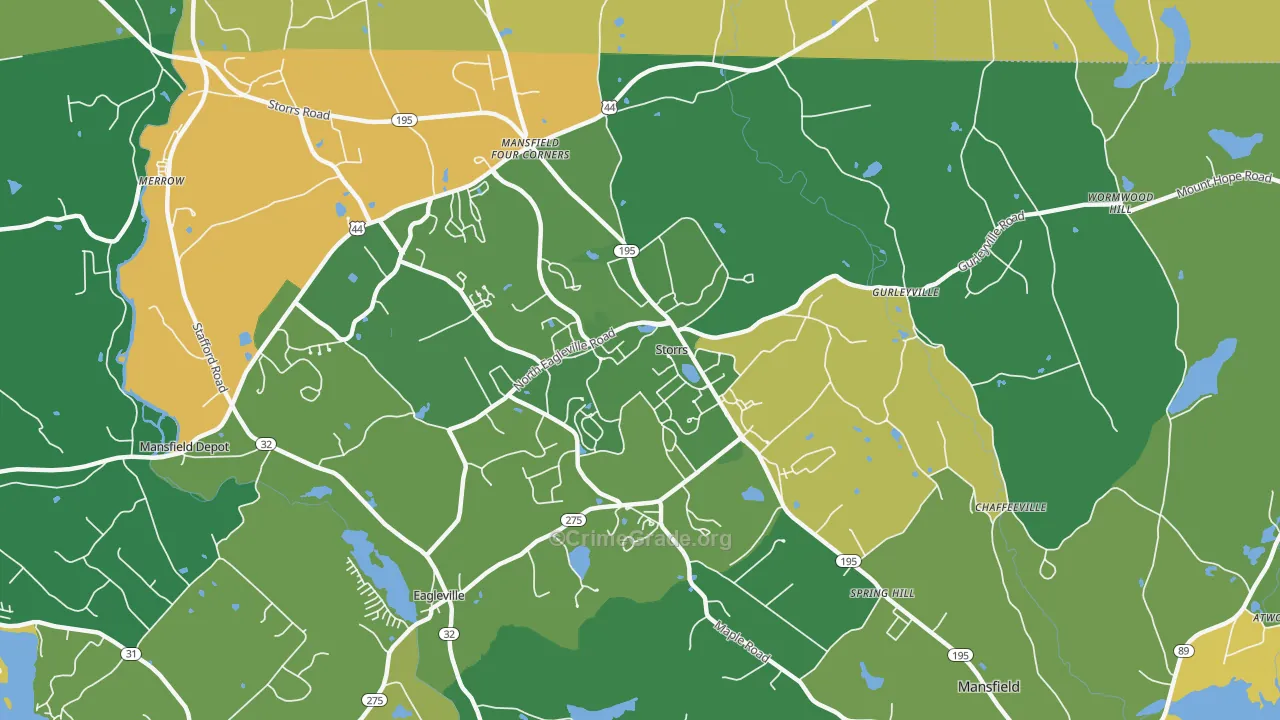 06269, CT Map of Drug-Related Crime Rates