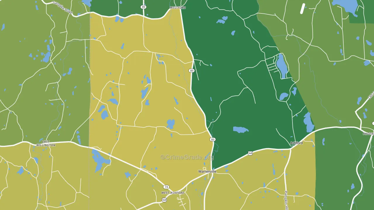 06278, CT Map of Drug-Related Crime Rates