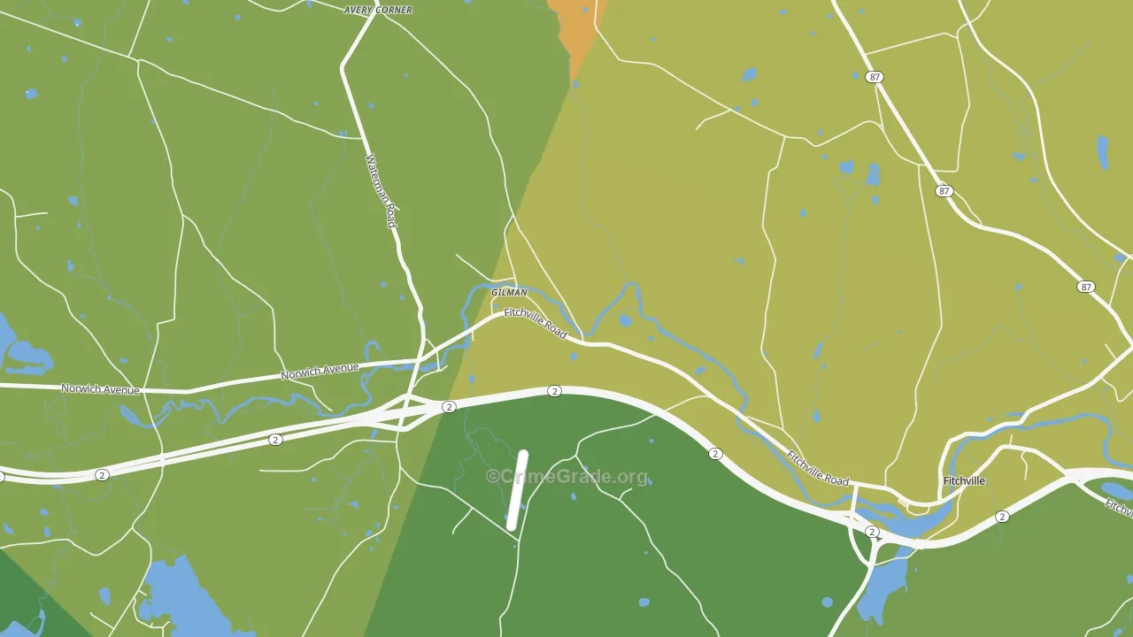 06336, CT Map of Drug-Related Crime Rates