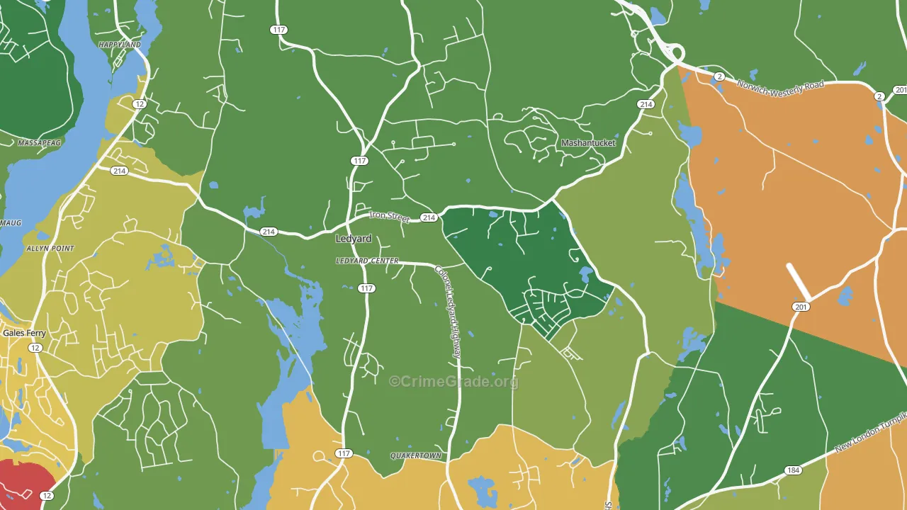 06339, CT Map of Drug-Related Crime Rates