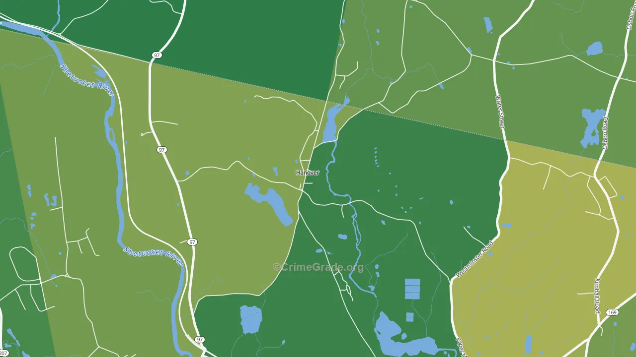 06350, CT Map of Drug-Related Crime Rates