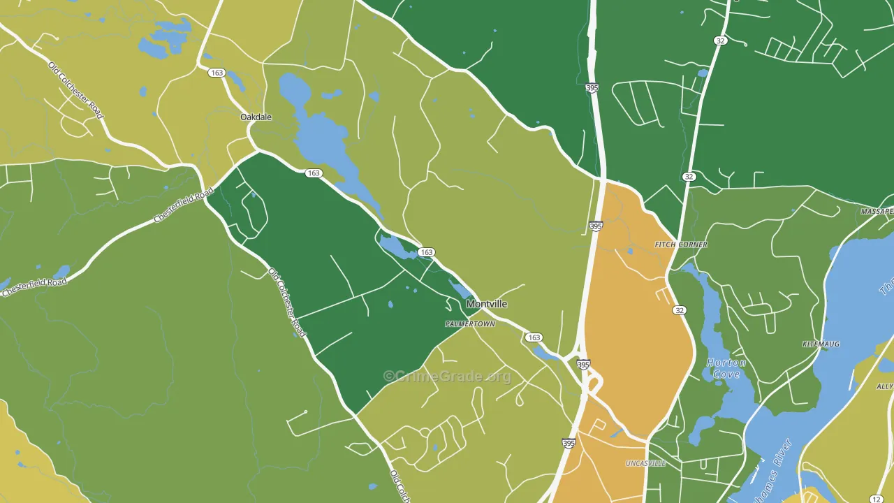 06353, CT Map of Drug-Related Crime Rates