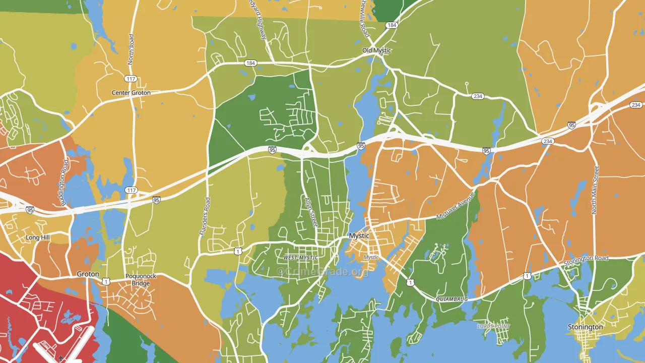 06355, CT Map of Drug-Related Crime Rates