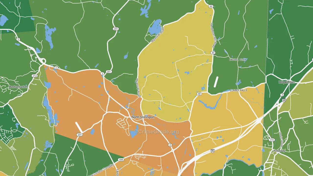 06359, CT Map of Drug-Related Crime Rates