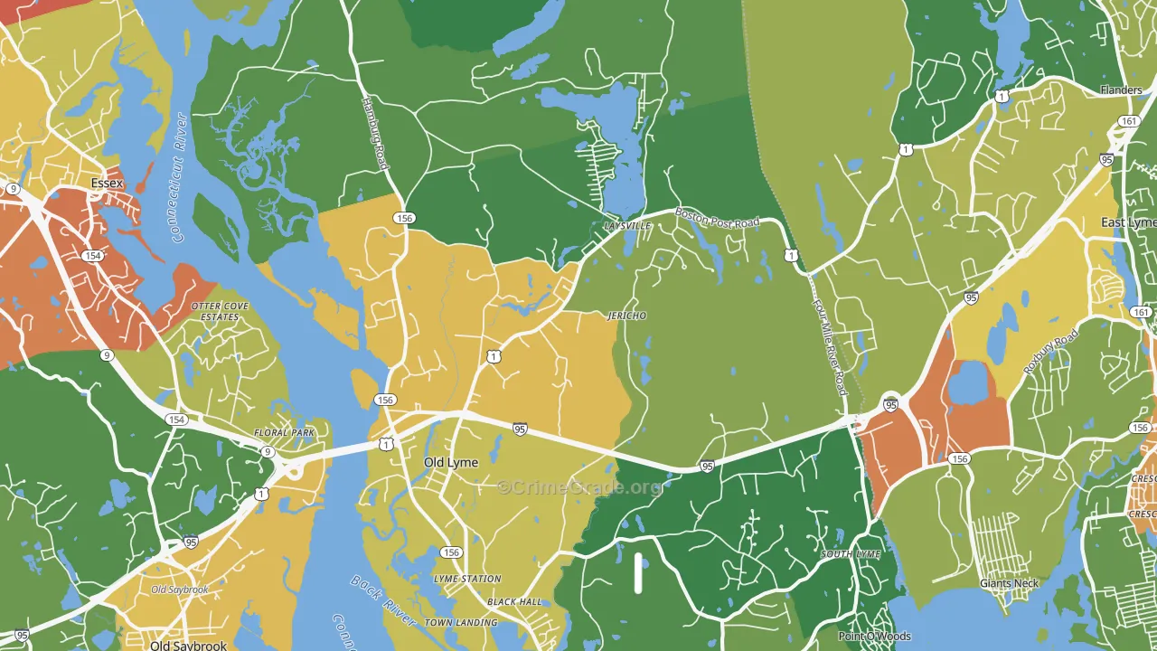 06371, CT Map of Drug-Related Crime Rates