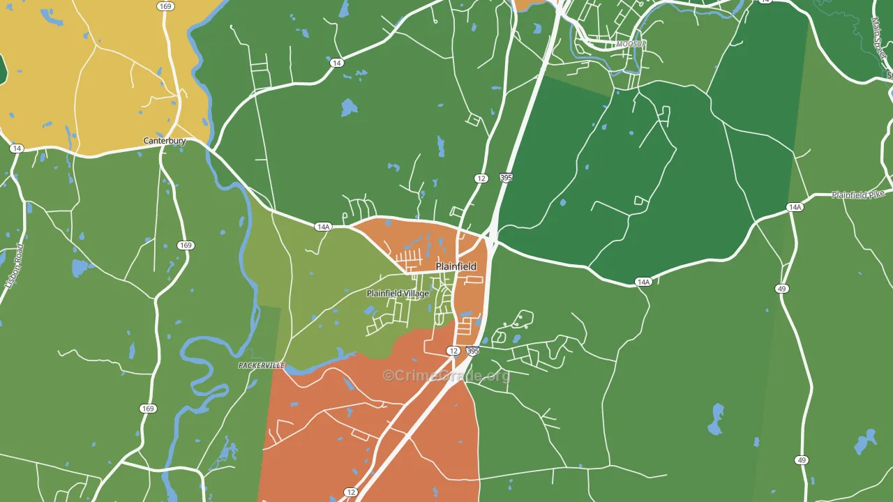 06374, CT Map of Drug-Related Crime Rates