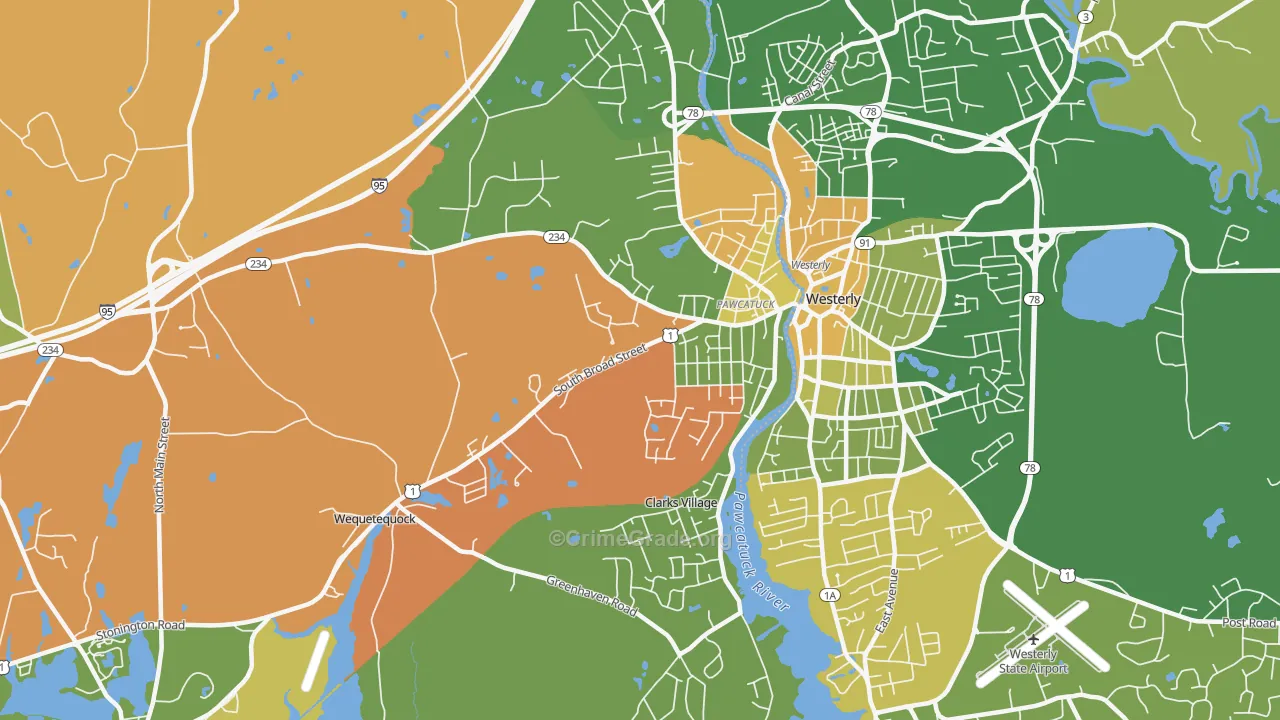 06379, CT Map of Drug-Related Crime Rates
