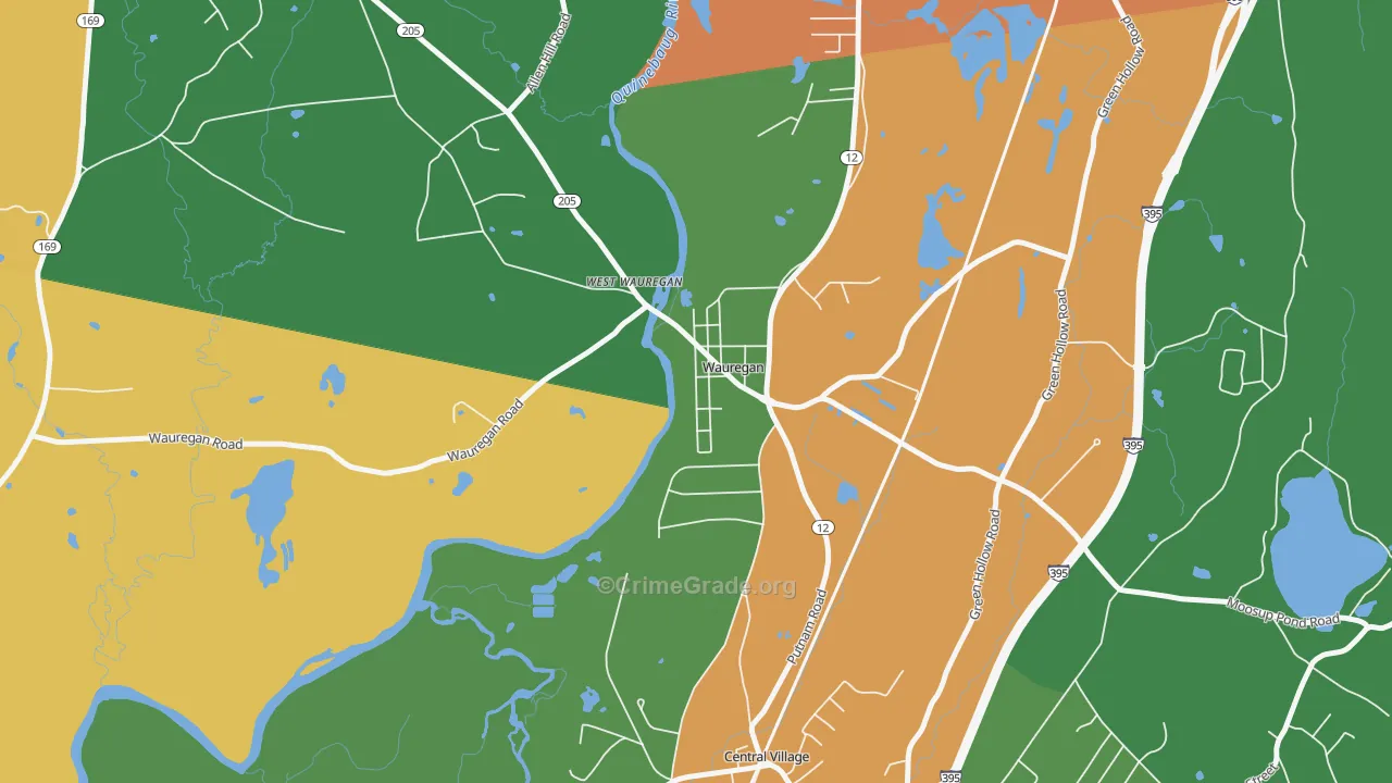 06387, CT Map of Drug-Related Crime Rates