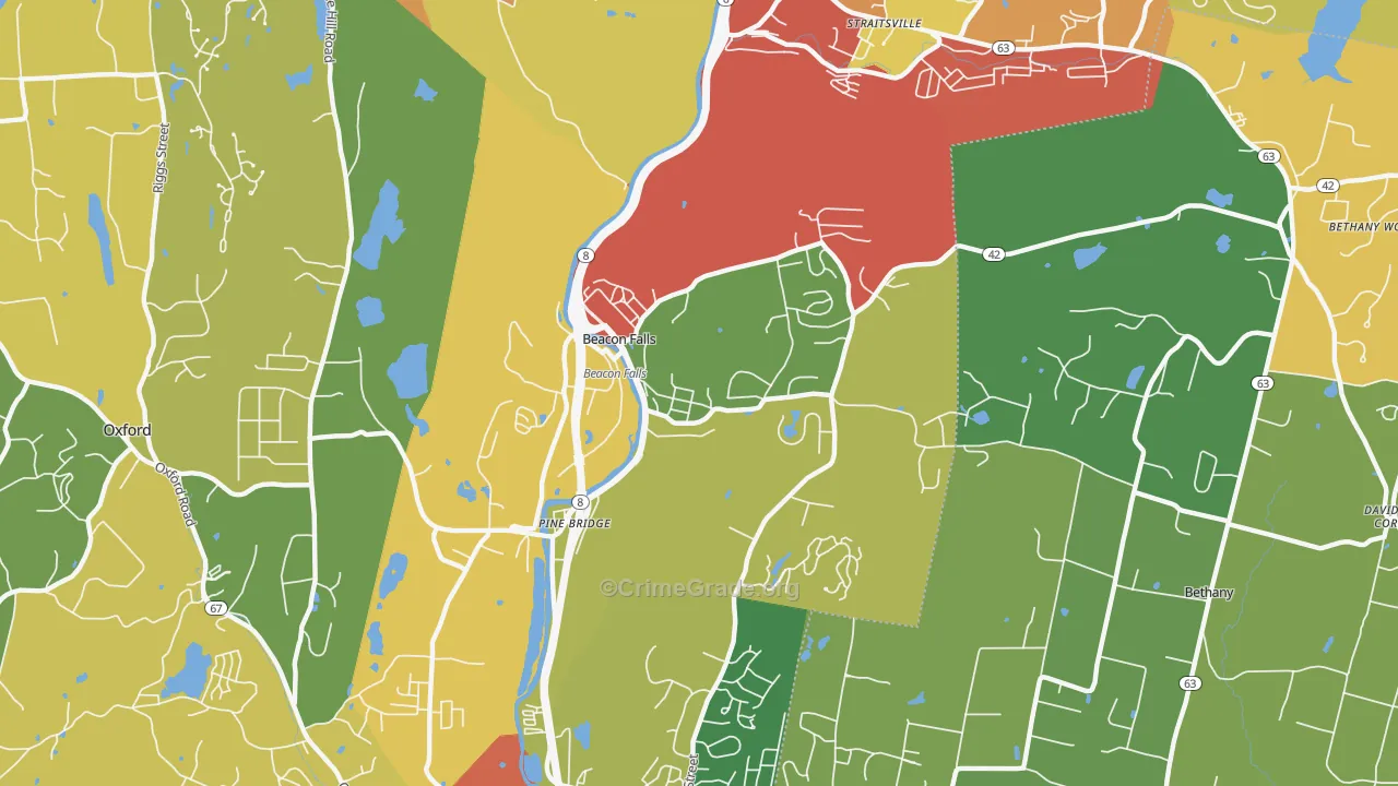 06403, CT Map of Drug-Related Crime Rates