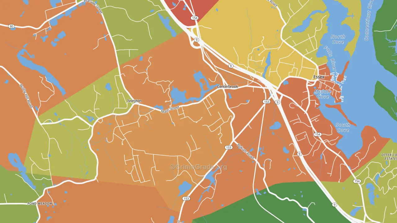 06409, CT Map of Drug-Related Crime Rates