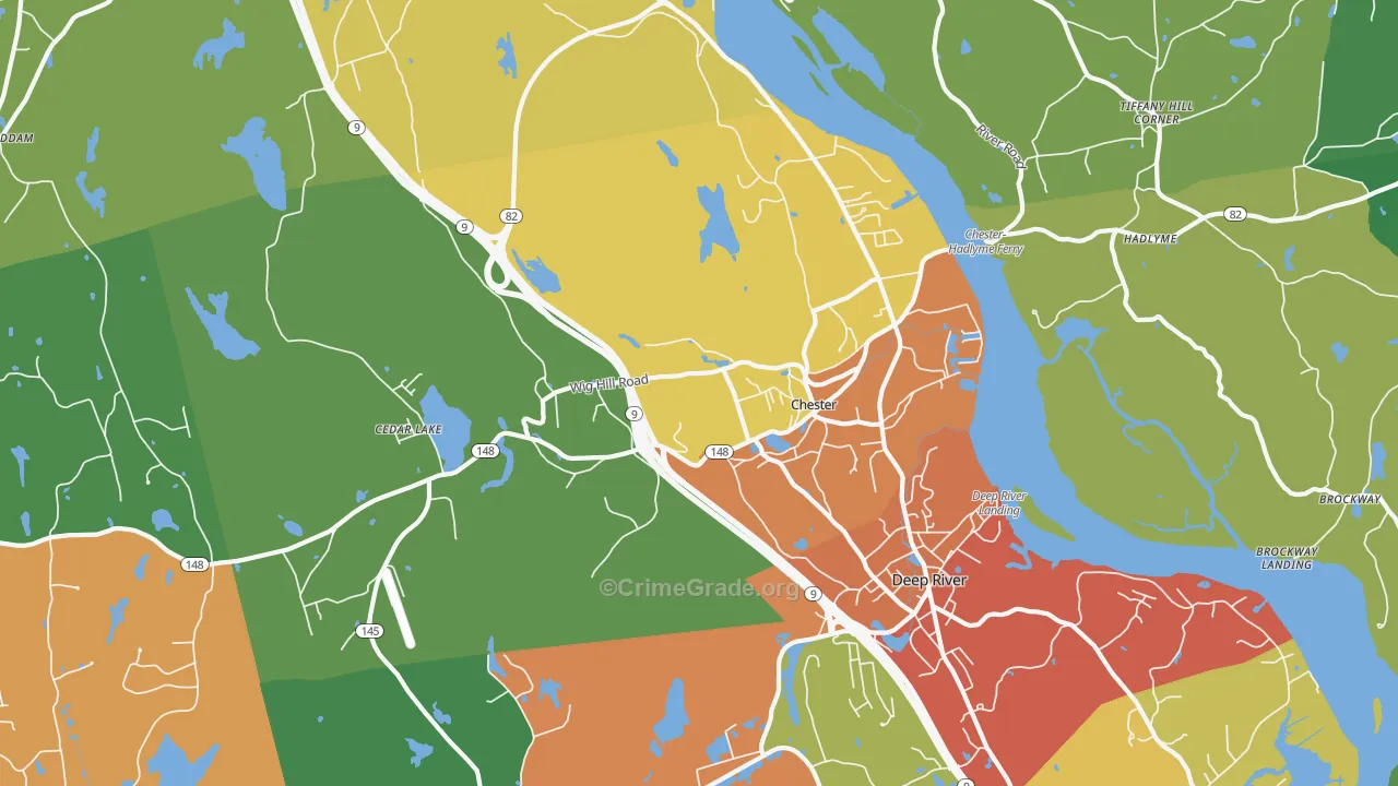 06412, CT Map of Drug-Related Crime Rates
