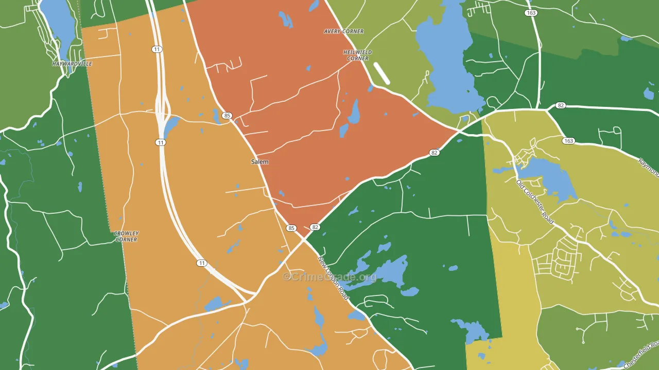 06420, CT Map of Drug-Related Crime Rates