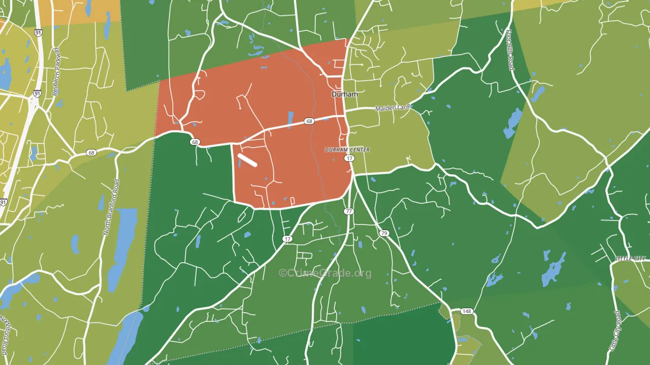 06422, CT Map of Drug-Related Crime Rates