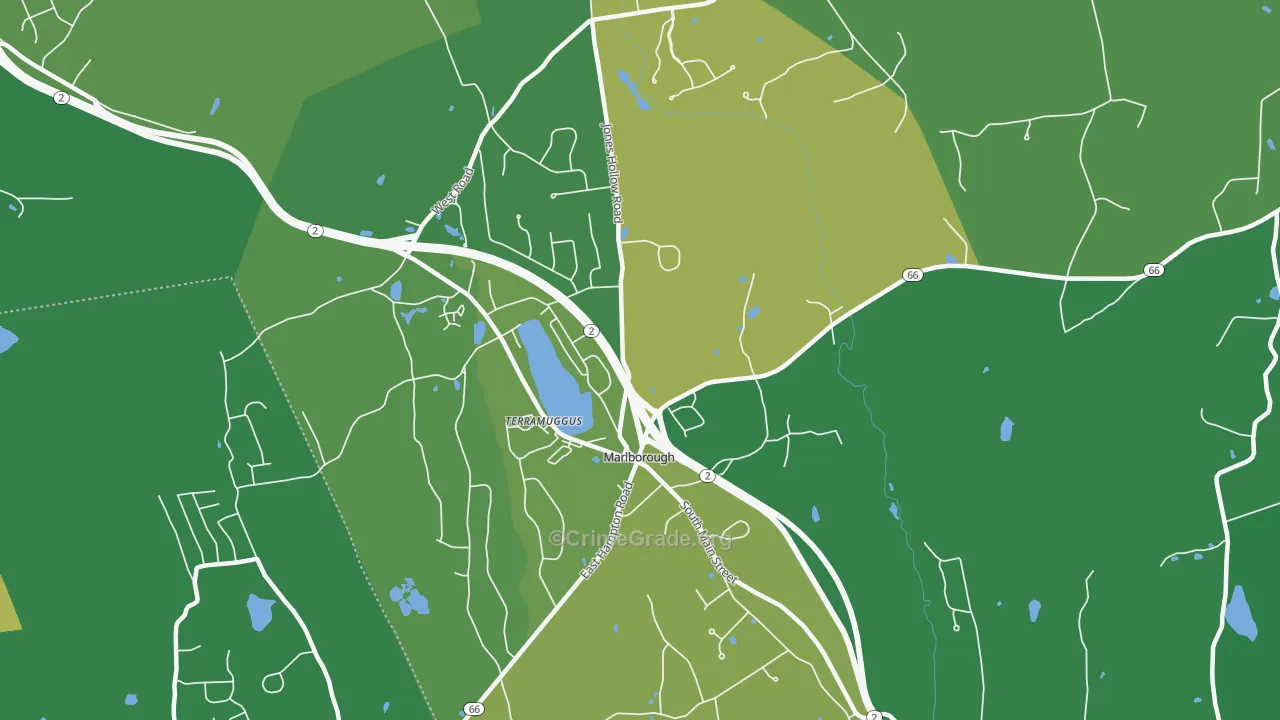 06447, CT Map of Drug-Related Crime Rates