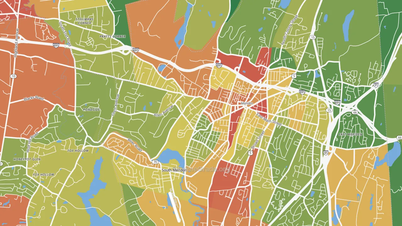 06451, CT Map of Drug-Related Crime Rates