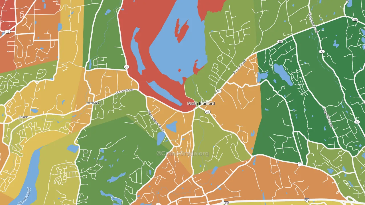 06471, CT Map of Drug-Related Crime Rates
