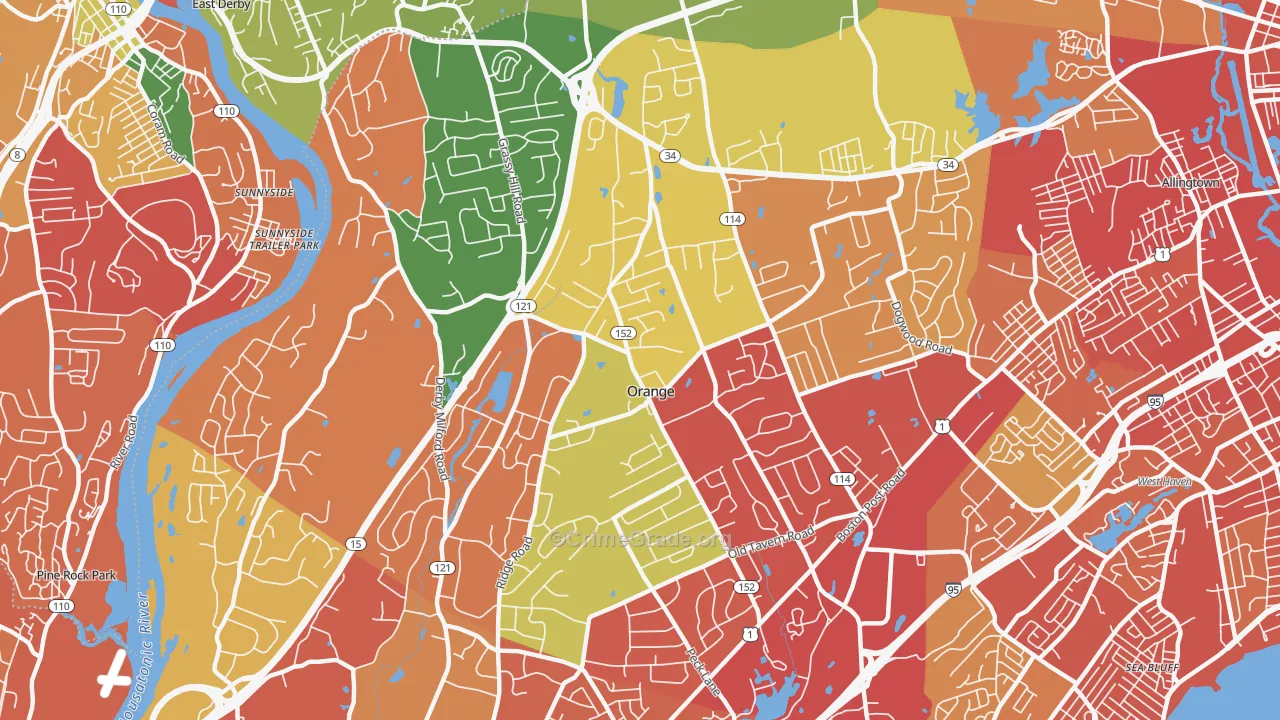 06477, CT Map of Drug-Related Crime Rates