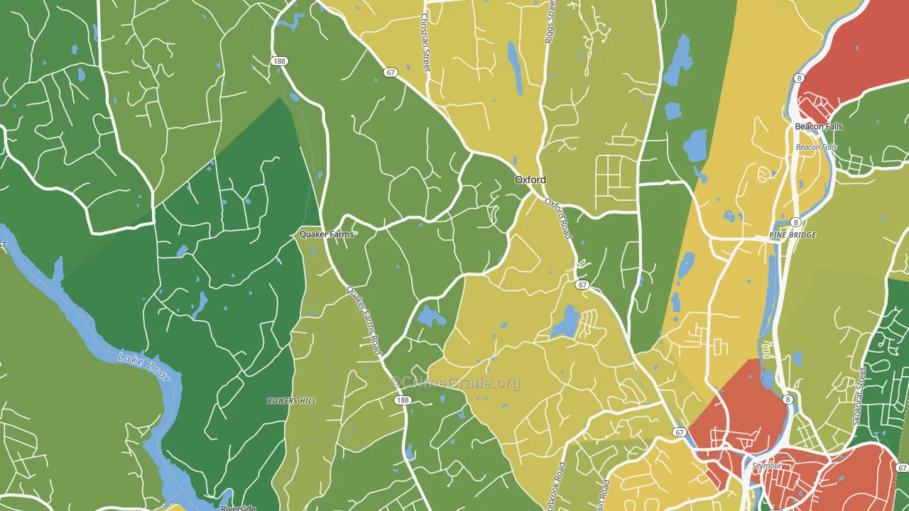 06478, CT Map of Drug-Related Crime Rates
