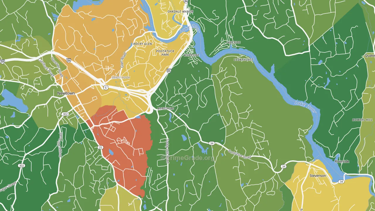 06482, CT Map of Drug-Related Crime Rates