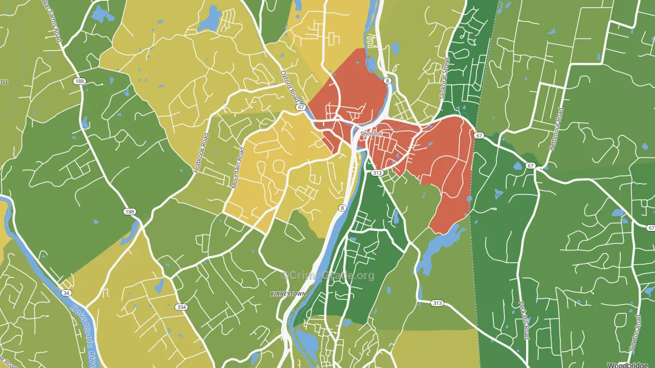 06483, CT Map of Drug-Related Crime Rates