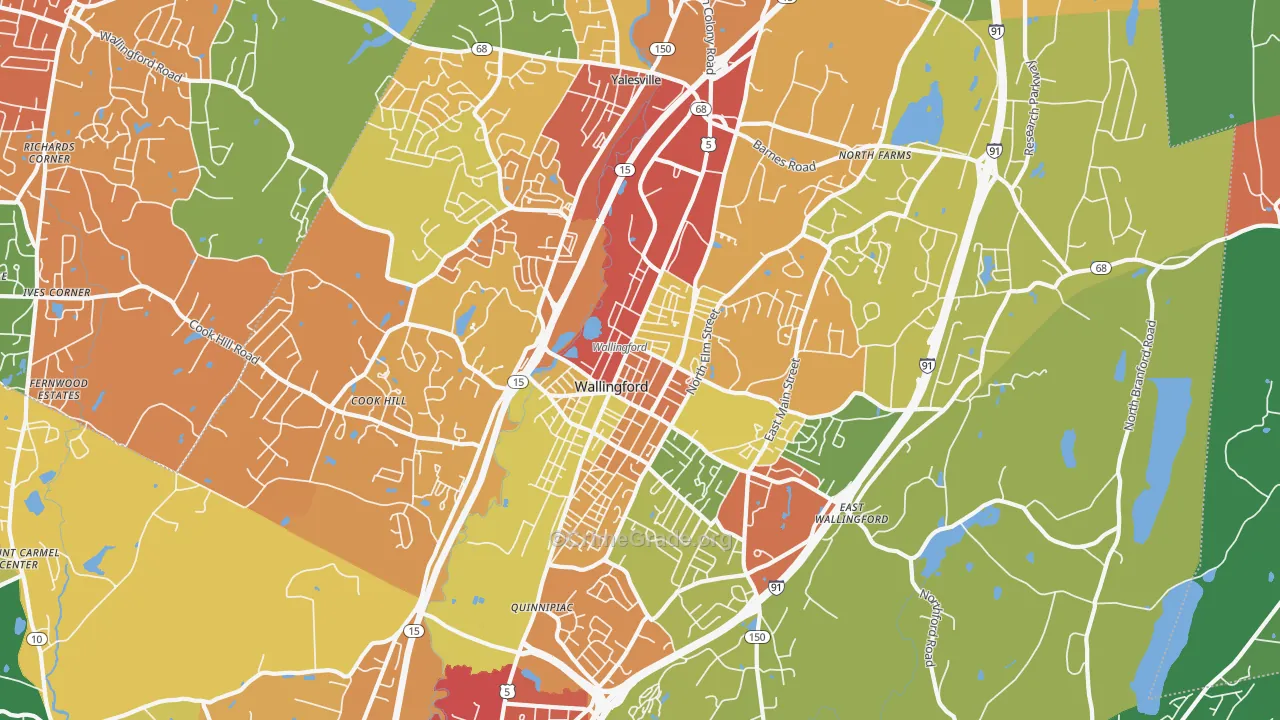 06492, CT Map of Drug-Related Crime Rates
