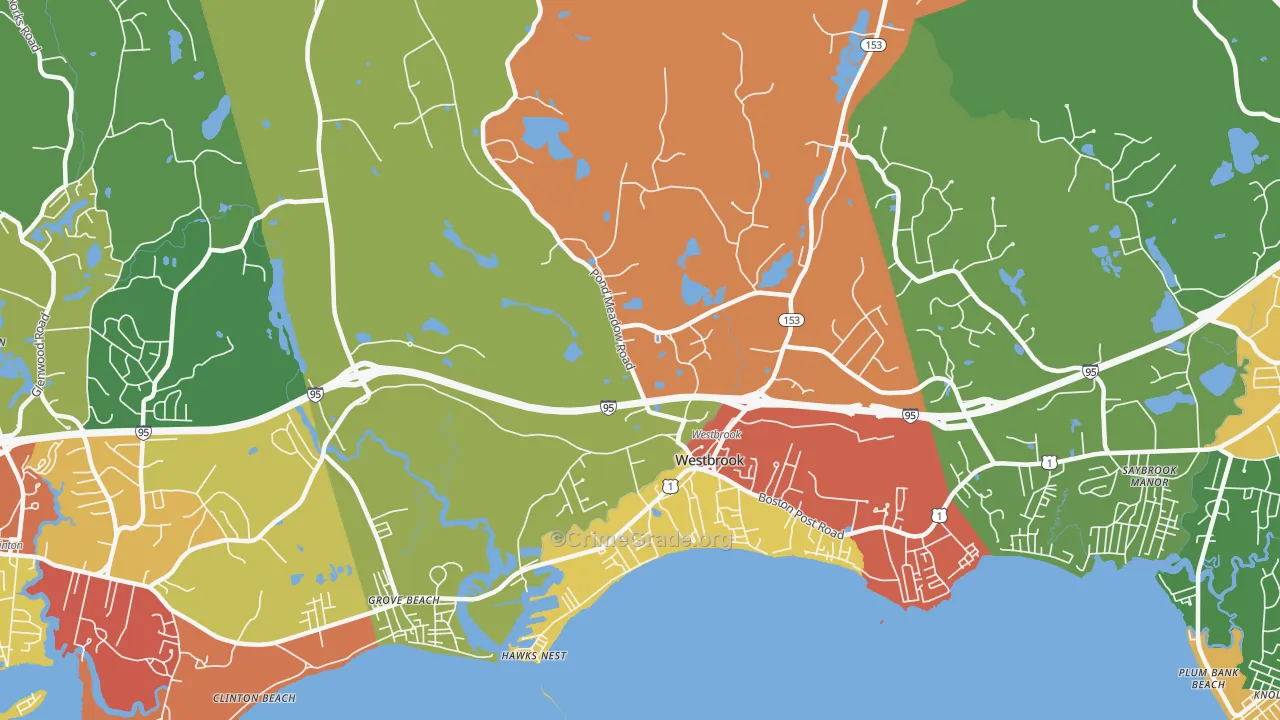 06498, CT Map of Drug-Related Crime Rates