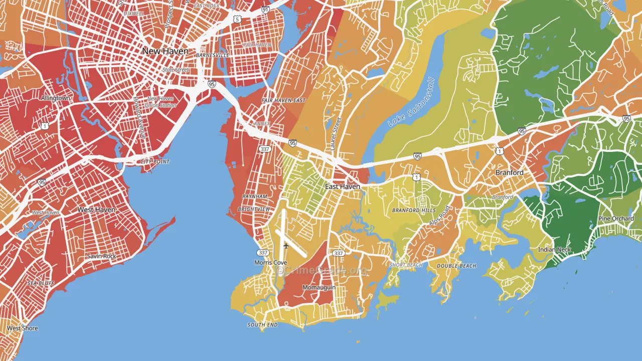 06512, CT Map of Drug-Related Crime Rates