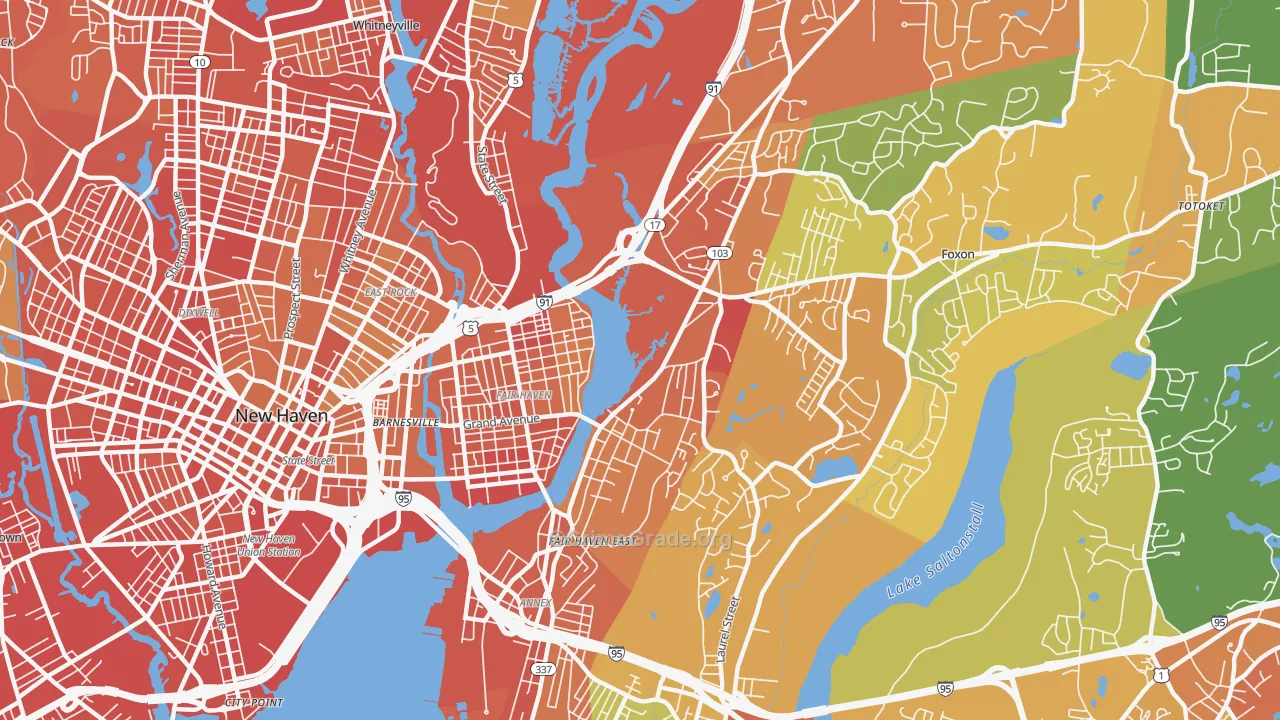 06513, CT Map of Drug-Related Crime Rates