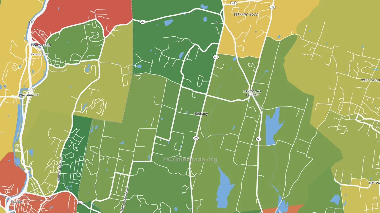 06524, CT Map of Drug-Related Crime Rates