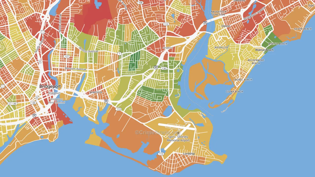 06615, CT Map of Drug-Related Crime Rates