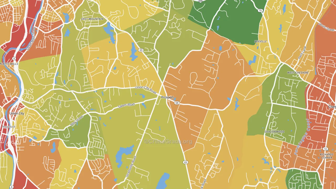 06712, CT Map of Drug-Related Crime Rates