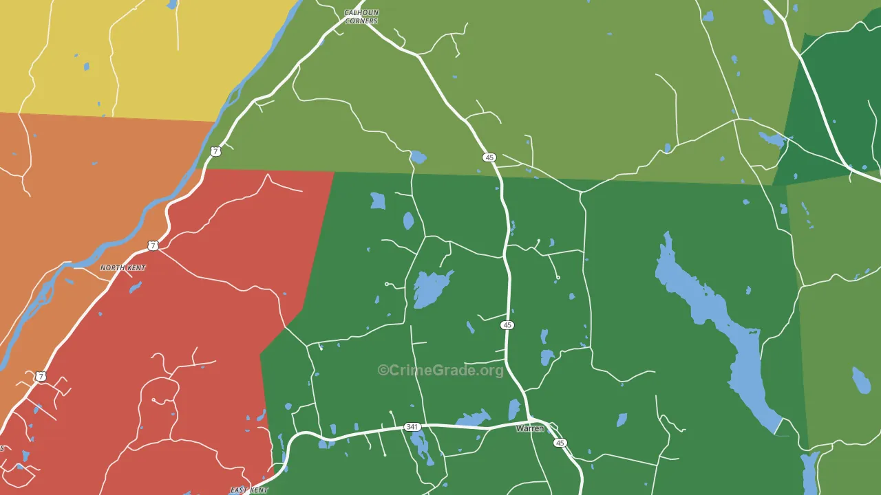 06754, CT Map of Drug-Related Crime Rates