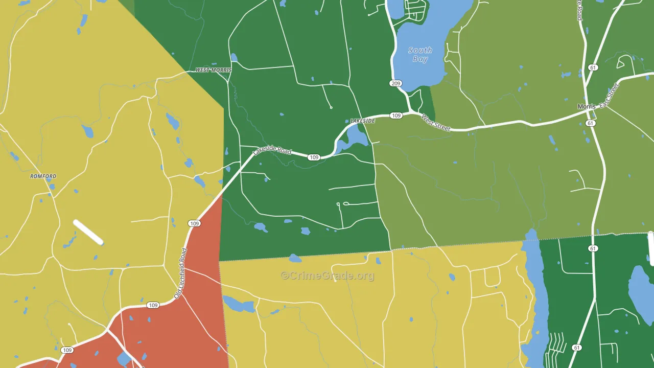 06758, CT Map of Drug-Related Crime Rates