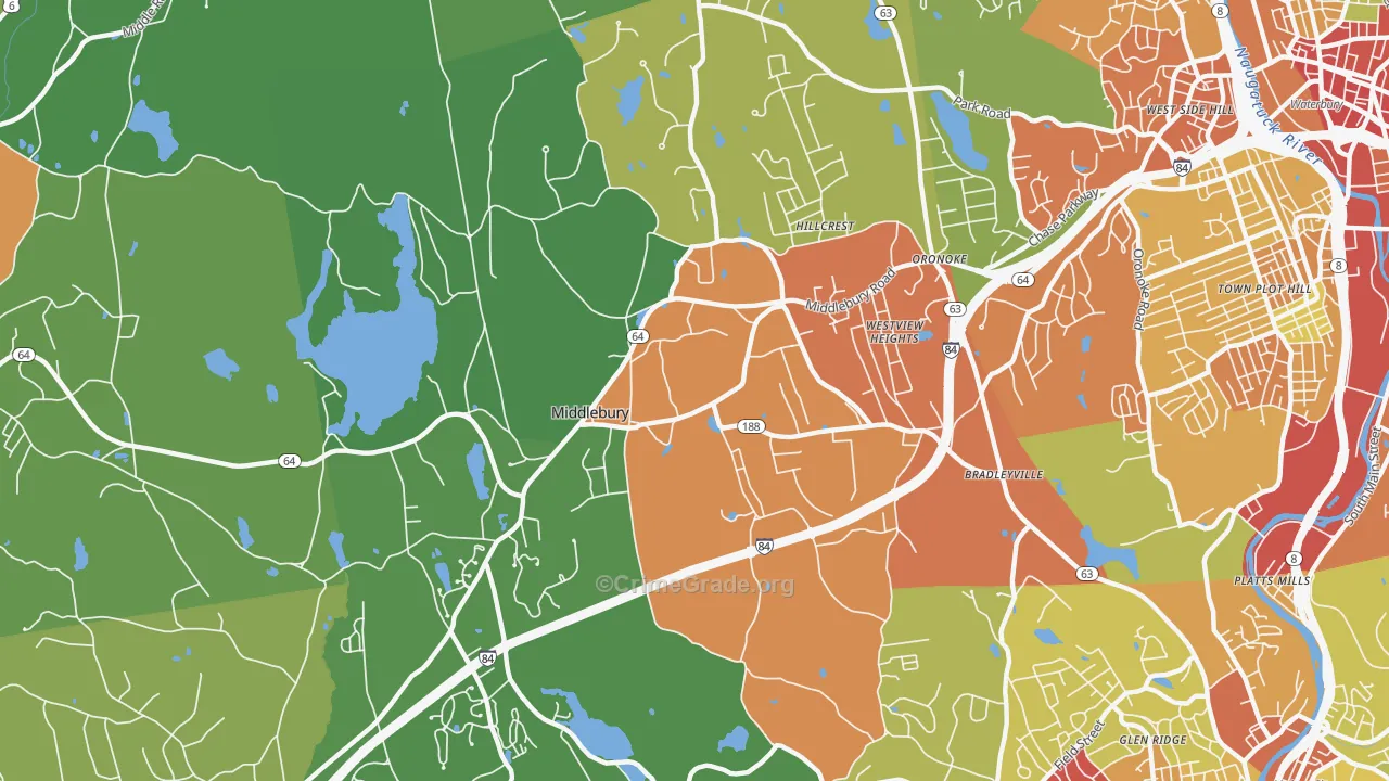 06762, CT Map of Drug-Related Crime Rates