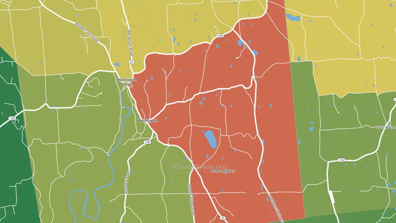 06793, CT Map of Drug-Related Crime Rates